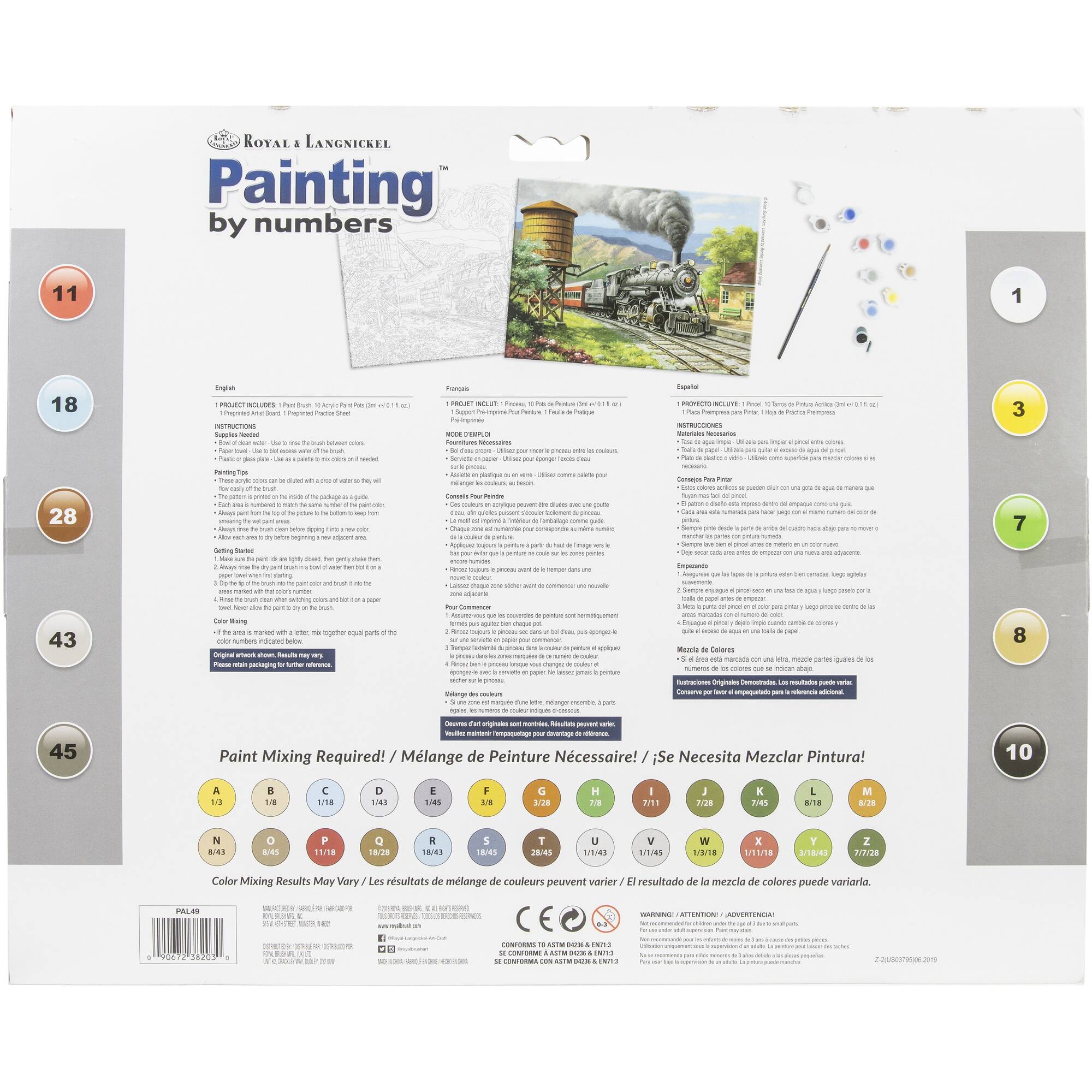 Royal & Langnickel® No. 90's Daily Run Paint By Number Kit